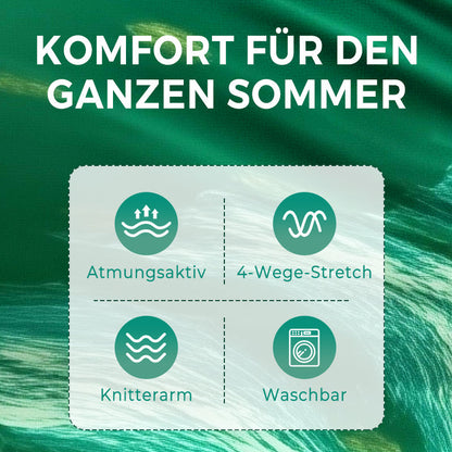 Overall mit elastischer Taille und botanischem Print für Damen