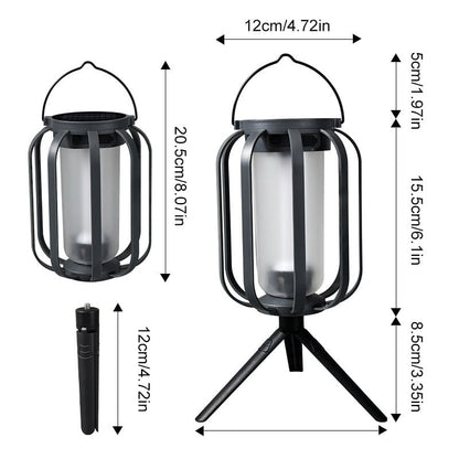 🔥Upgraded flackernde Flamme Solar Laterne im Freien wasserdichtes Licht