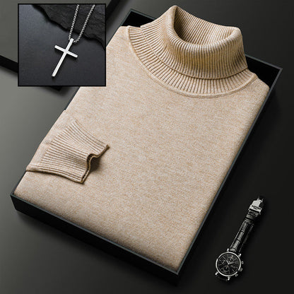 🔥Black-Friday-Mega-Angebot – 49 % Rabatt! ✨ Premium Kaschmirpulli Herren Einfarbig - Weiches Wohlfühlgarn mit Moderner Passform für Business & Freizeit 👔🎯