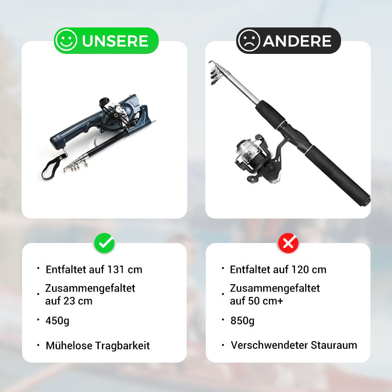 🔥Zeitlich begrenzte Preissenkung🔥Faltbare Angelrute