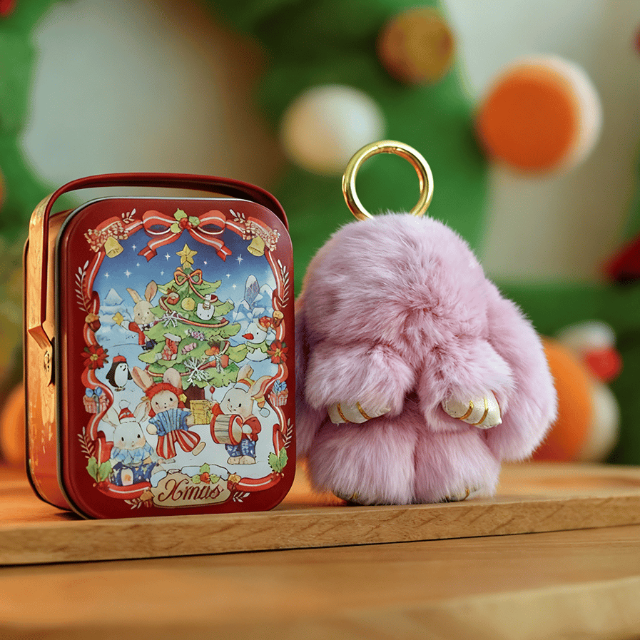 🏆 BEGRENZTES SONDERANGEBOT – 49 % RABATT 🐰 Handgemachte weiche Häschen-Pompon-Anhänger