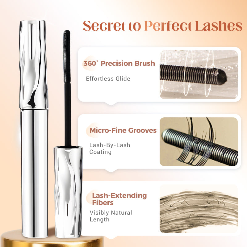 ✨LAST DAY KAUF 1 ERHALTE 1 KOSTENLOS!!✨ Tagesschöne Wimpern, verwischungsfest! Wasserfeste Fiber Mascara für natürliches Volumen.