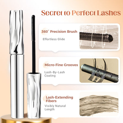✨LAST DAY KAUF 1 ERHALTE 1 KOSTENLOS!!✨ Tagesschöne Wimpern, verwischungsfest! Wasserfeste Fiber Mascara für natürliches Volumen.