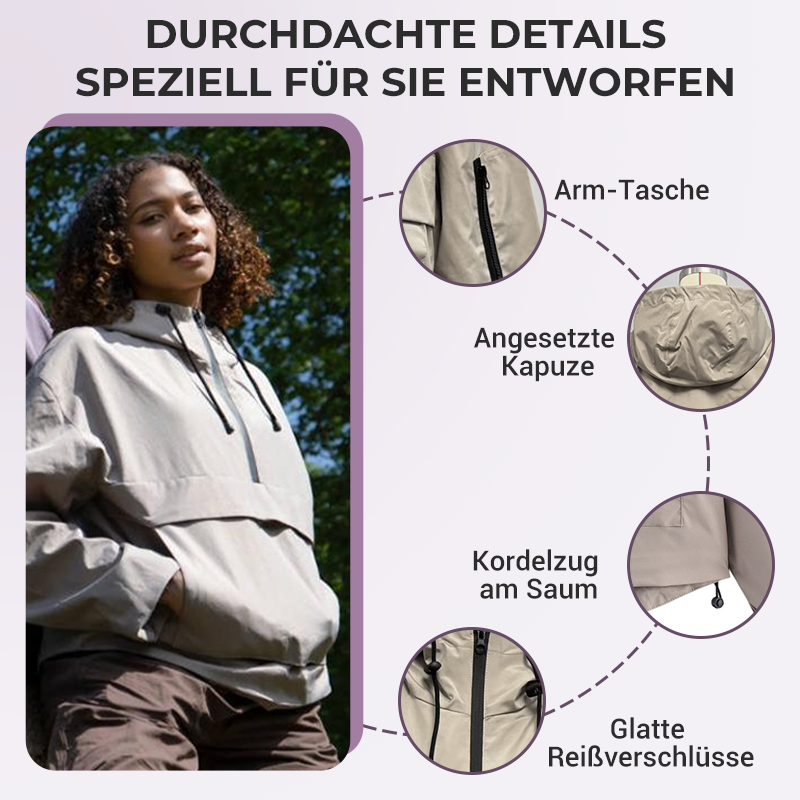 💜 LETZTER TAG - 49% RABATT 💜 3-in-1 Wasserdichte Damenjacke – Regen, Wind & Kälte, alles abgedeckt