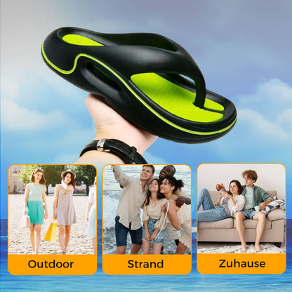 Bequeme Sommer-Flip-Flops mit dicken Sohlen