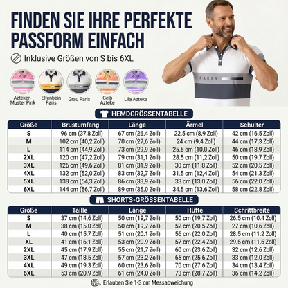 👕 2-teiliges Hemd- & Shorts-Set für Herren – bequem, atmungsaktiv & vielseitig für Sommer, Freizeit & Reisen ☀️🩳