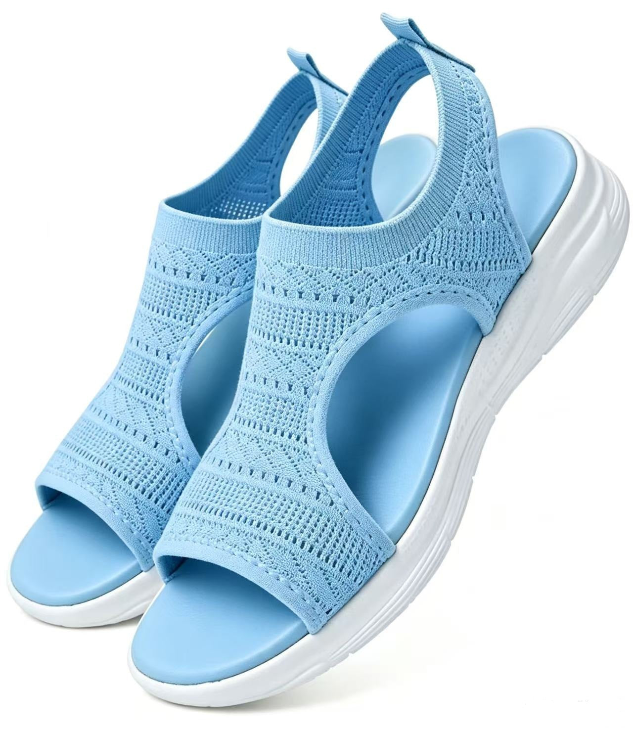 🌺Bequeme atmungsaktive flache Sandalen mit offener Zehe für Damen im Sommer