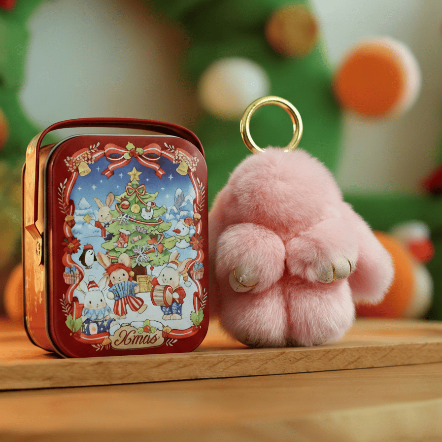 🏆 BEGRENZTES SONDERANGEBOT – 49 % RABATT 🐰 Handgemachte weiche Häschen-Pompon-Anhänger