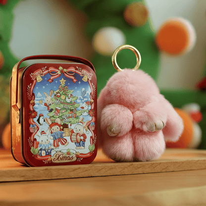 🏆 BEGRENZTES SONDERANGEBOT – 49 % RABATT 🐰 Handgemachte weiche Häschen-Pompon-Anhänger