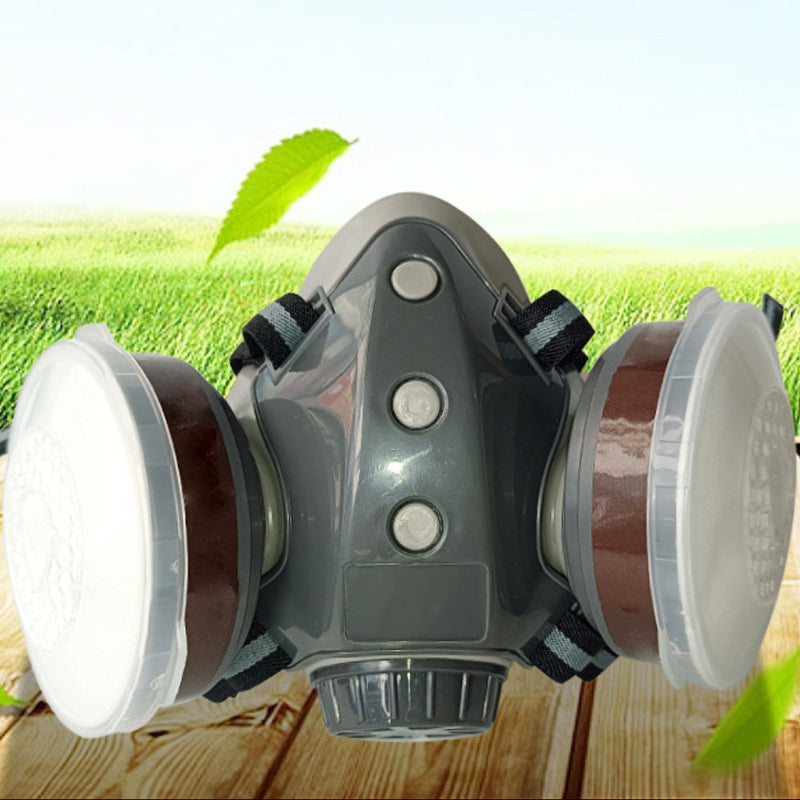 💎 50% RABATT! ⛑️ Aktivkohle-Anti-Staub-Doppeltank-Gasmaske – Doppelfilter, Gas- & Partikelschutz, inkl. Schutzbrille 🔥