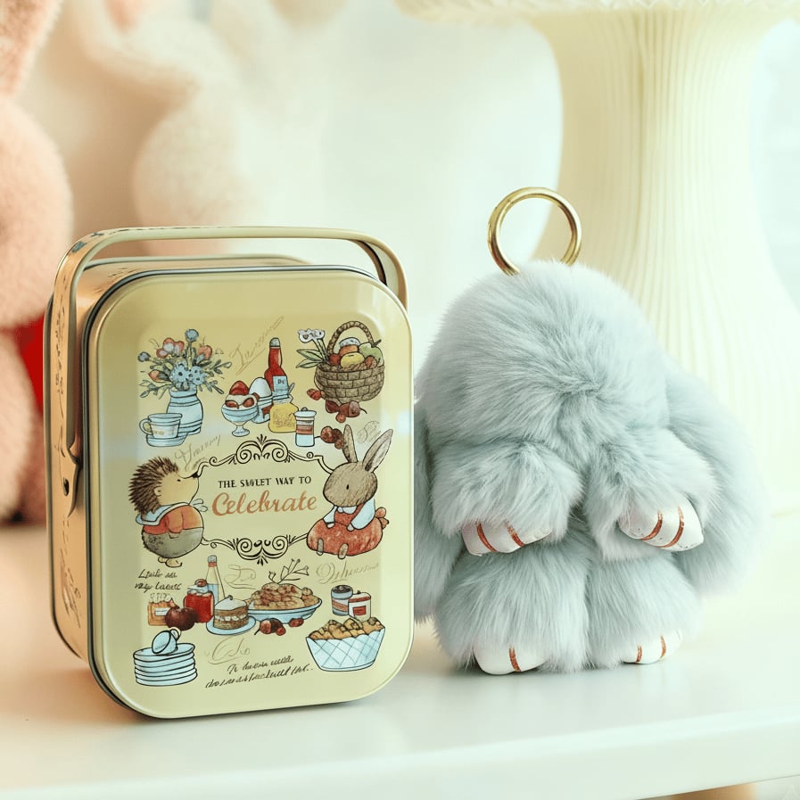 🏆 BEGRENZTES SONDERANGEBOT – 49 % RABATT 🐰 Handgemachte weiche Häschen-Pompon-Anhänger