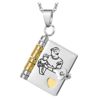 Mein Buch Halskette für Tochter, Sohn oder Liebhaber, Geburtstag Tag Geschenk, Graduierung Schmuck der Liebe