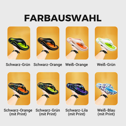 Bequeme Sommer-Flip-Flops mit dicken Sohlen