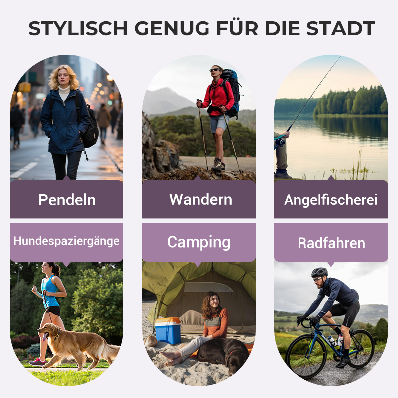 💜 LETZTER TAG - 49% RABATT 💜 3-in-1 Wasserdichte Damenjacke – Regen, Wind & Kälte, alles abgedeckt