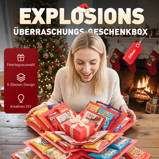 ⏰Weihnachts-Limited Sale 50% RABATT!! 🎄50K VERKAUFT! 🎁✨Überraschungs-Explosions-Geschenkbox-Kit