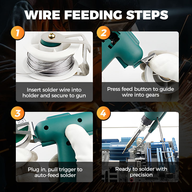 💥Hocheffizienter 80-W-Elektrolötkolben💥Kaufen Sie ihn zusammen mit Edelstahl-Lötdraht für Präzisionsarbeiten zu einem günstigeren Preis.