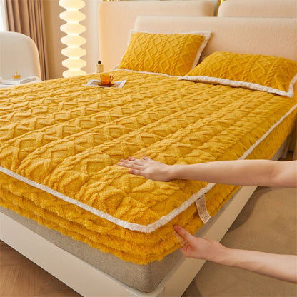 ⏳ Letzter Tag: 50 % auf das gesamte Sortiment!❄️🛌Wärmendes Flanell-Spannbetttuch - Aus weichem Baumwoll-Flanell mit hoher Taschenhöhe & rutschfesten Gummizügen für Komfort zu jeder Jahreszeit