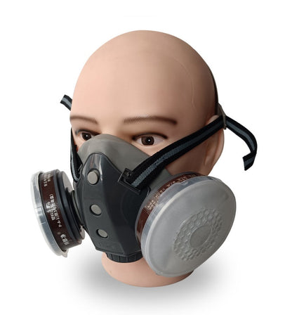 💎 50% RABATT! ⛑️ Aktivkohle-Anti-Staub-Doppeltank-Gasmaske – Doppelfilter, Gas- & Partikelschutz, inkl. Schutzbrille 🔥