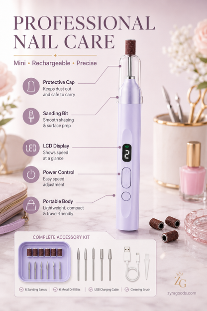 ✨ Tragbarer multifunktionaler elektrischer Nagelbohrer