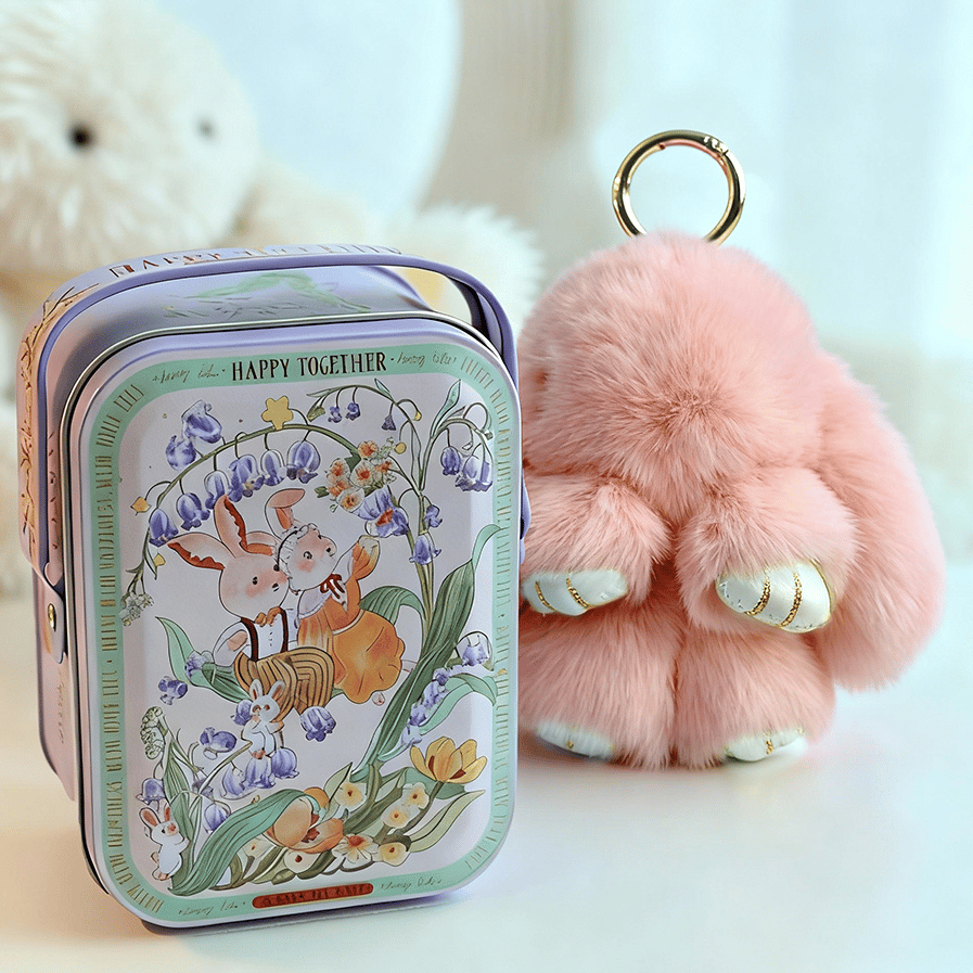 🏆 BEGRENZTES SONDERANGEBOT – 49 % RABATT 🐰 Handgemachte weiche Häschen-Pompon-Anhänger