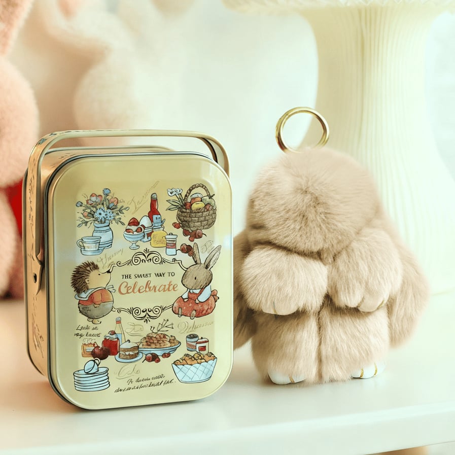 🏆 BEGRENZTES SONDERANGEBOT – 49 % RABATT 🐰 Handgemachte weiche Häschen-Pompon-Anhänger