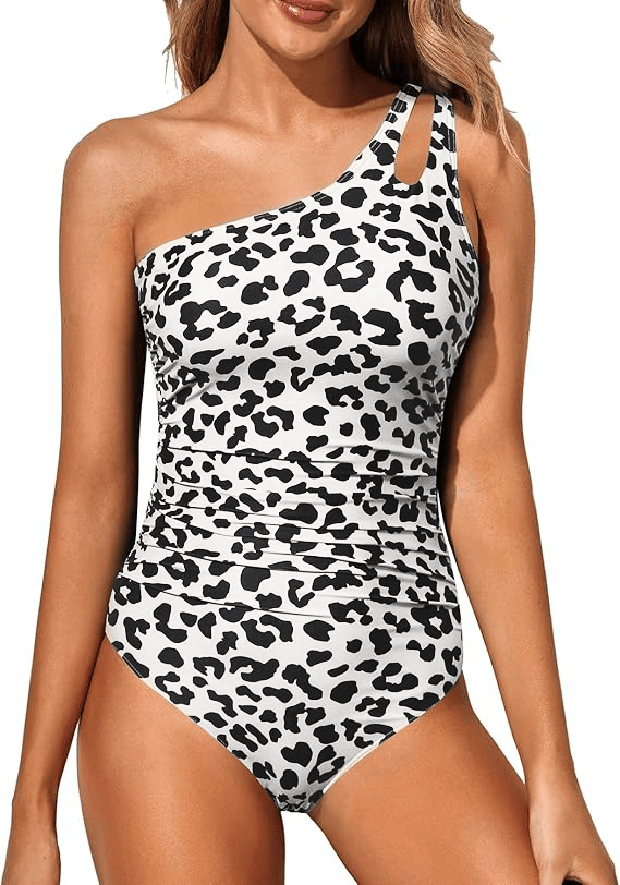 👙Einteiliges Badeanzug für Damen mit einem Schulterträger