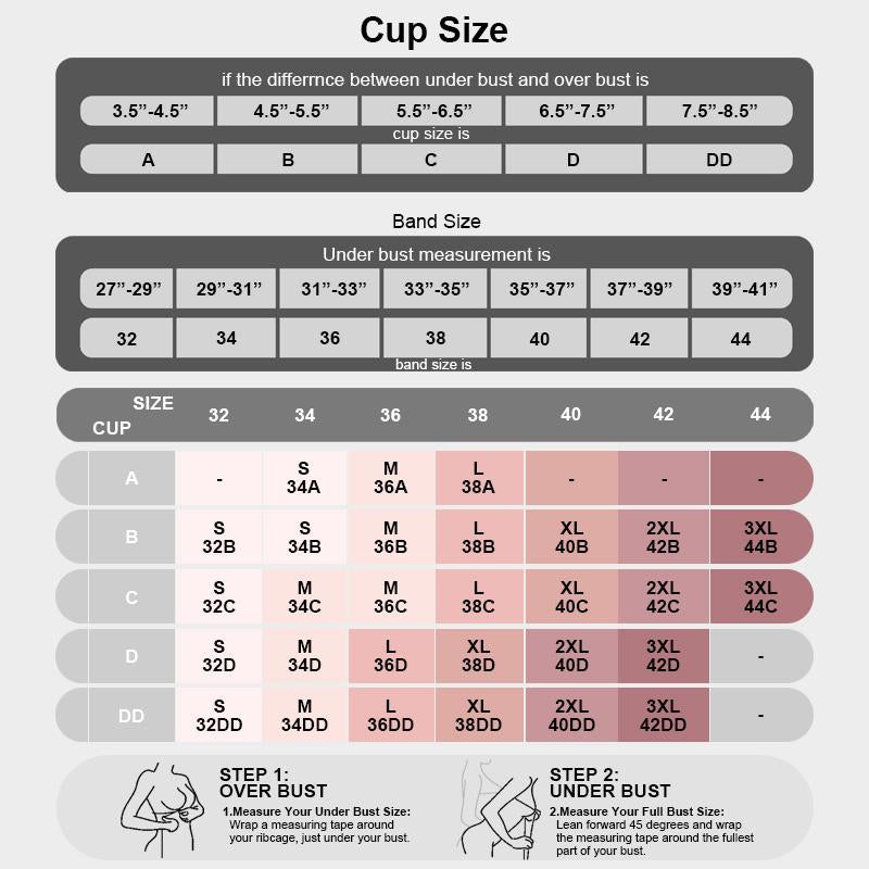 💕 Nahtloser, kabelloser Push-up-BH für Damen – Tiefes V