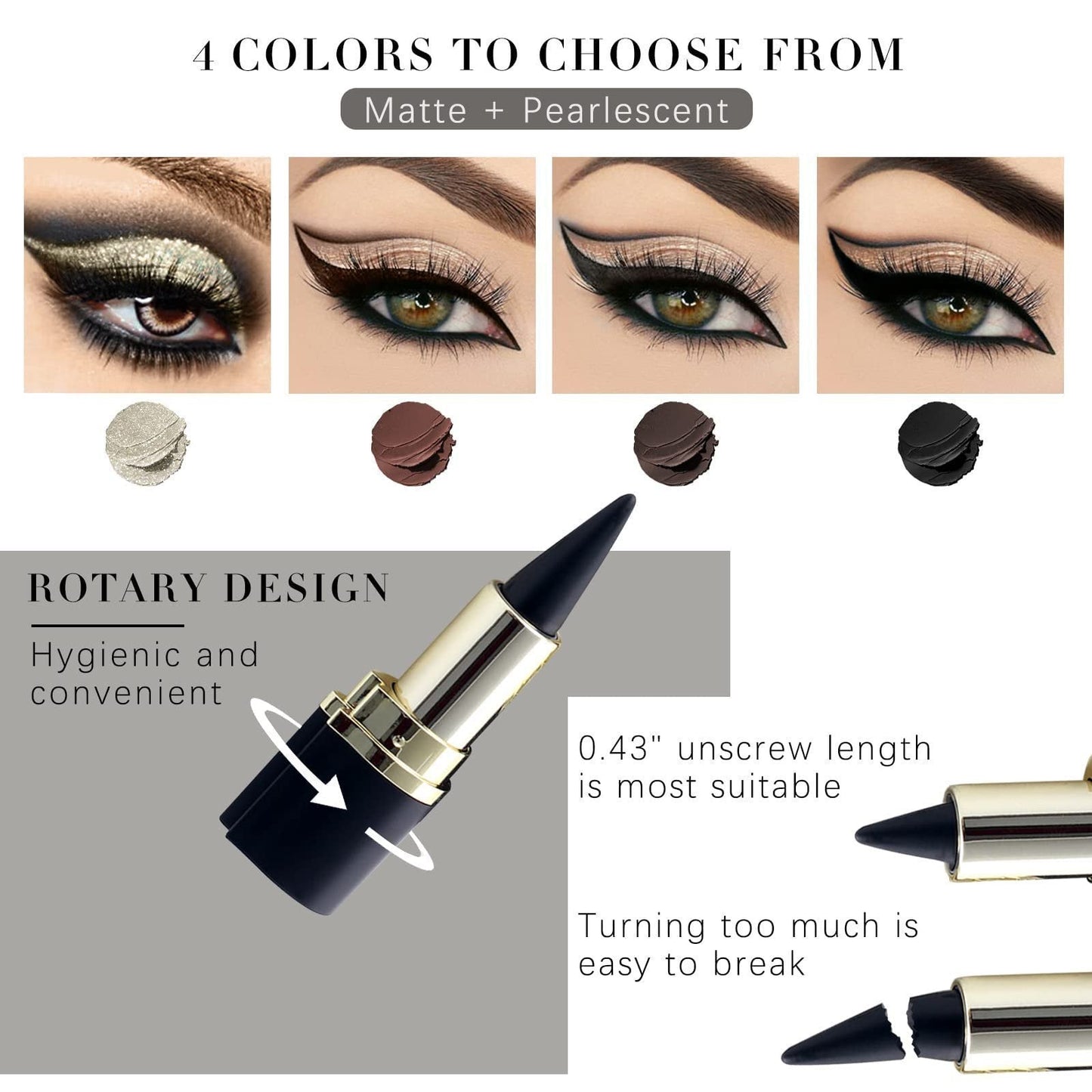 🌸Kaufen 1 Sie 1🌸💕Matter, schnell trocknender Eyeliner💕Befristetes Angebot: 50% Rabatt auf Bestellungen