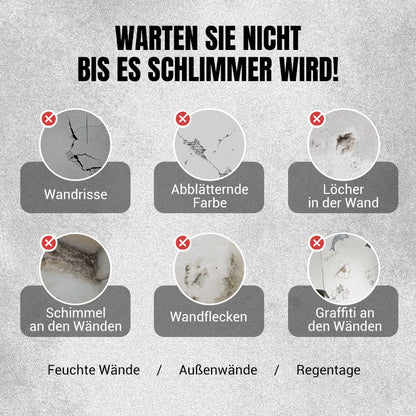 🛠️ Wasserdichte & Schimmelresistente Wandreparaturpaste – 2 Kaufen, 1 Gratis + Pinsel Geschenk! 💧🖌️ ✨ Schnelle & Saubere Wandreparatur für Zuhause! 🏡
