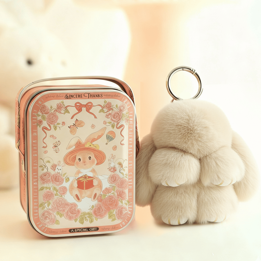 🏆 BEGRENZTES SONDERANGEBOT – 49 % RABATT 🐰 Handgemachte weiche Häschen-Pompon-Anhänger
