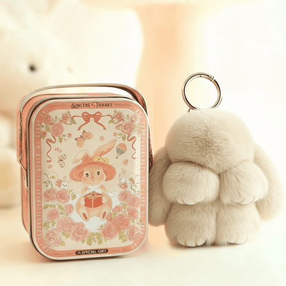 🏆 BEGRENZTES SONDERANGEBOT – 49 % RABATT 🐰 Handgemachte weiche Häschen-Pompon-Anhänger