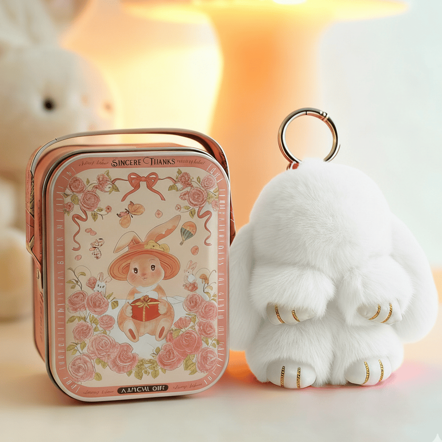 🏆 BEGRENZTES SONDERANGEBOT – 49 % RABATT 🐰 Handgemachte weiche Häschen-Pompon-Anhänger