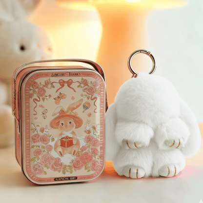 🏆 BEGRENZTES SONDERANGEBOT – 49 % RABATT 🐰 Handgemachte weiche Häschen-Pompon-Anhänger