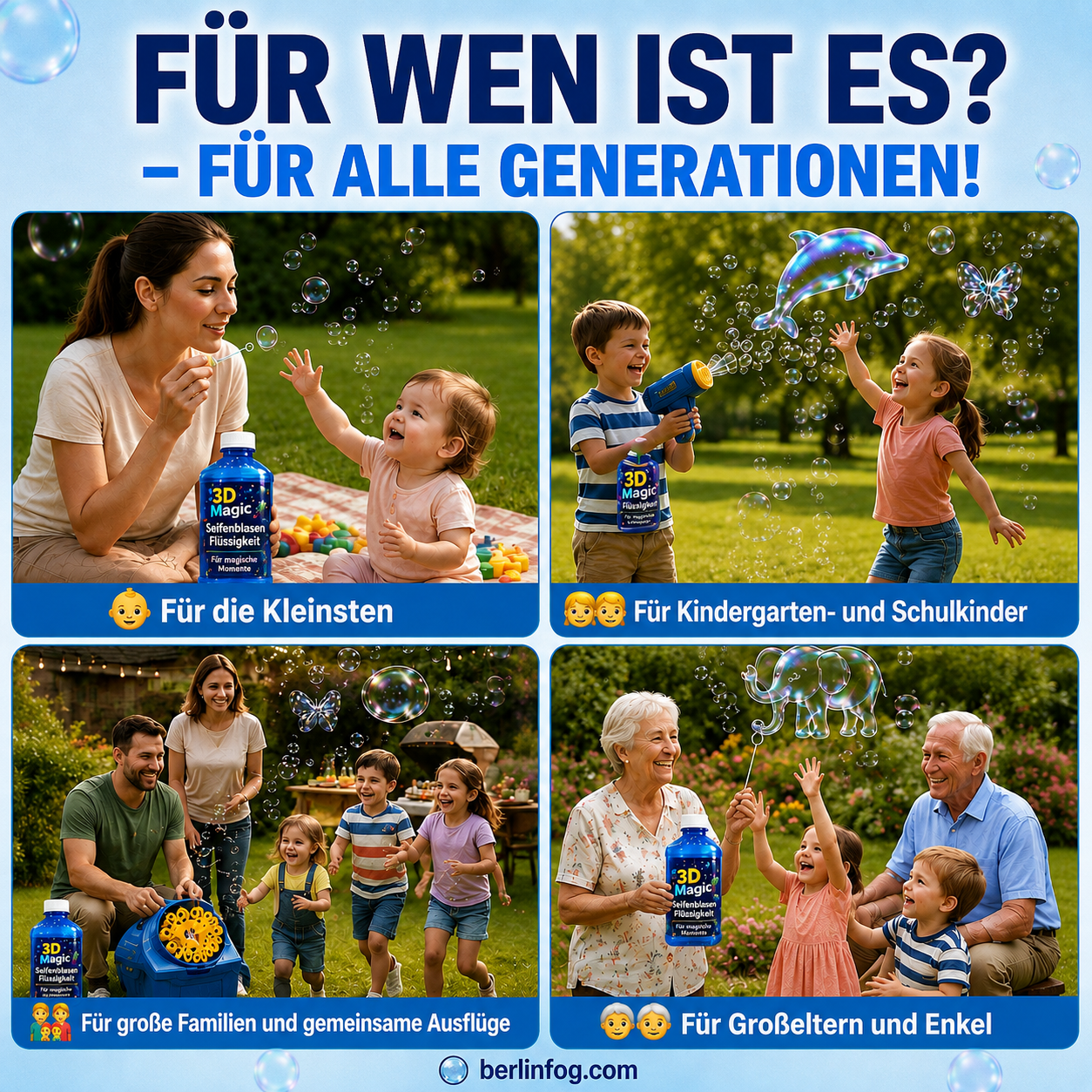 Fantastische Seifenblasenmaschine 🫧 Erzeuge magische, bunte Seifenblasen und genieße stundenlangen Spaß!