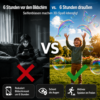 Fantastische Seifenblasenmaschine 🫧 Erzeuge magische, bunte Seifenblasen und genieße stundenlangen Spaß!