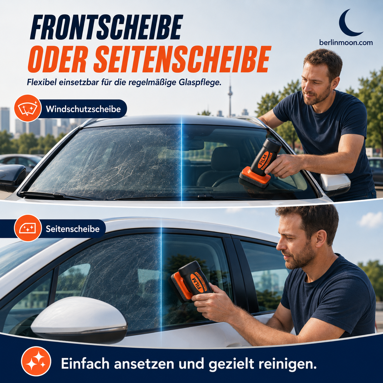 🚗✨ Ölreiniger für Autofenster – Streifenfreie Reinigung, kratzfest und einfach in der Anwendung für makellose Scheiben 💦🔧