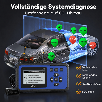 Multifunktionaler OBD2-Diagnosescanner für Fahrzeugmotoren