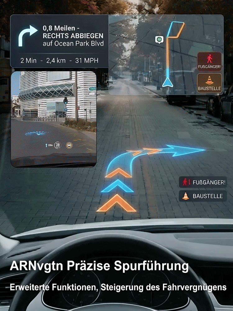 Bleiben Sie sicher unterwegs – Echtzeit-Geschwindigkeitsanzeige direkt auf Ihrer Windschutzscheibe! Nie mehr Bußgelder – Präzise Geschwindigkeitswarnungen für Ihre entspannte Fahrt!