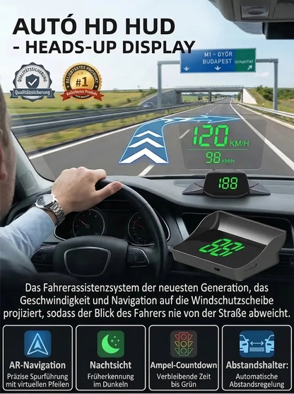Bleiben Sie sicher unterwegs – Echtzeit-Geschwindigkeitsanzeige direkt auf Ihrer Windschutzscheibe! Nie mehr Bußgelder – Präzise Geschwindigkeitswarnungen für Ihre entspannte Fahrt!