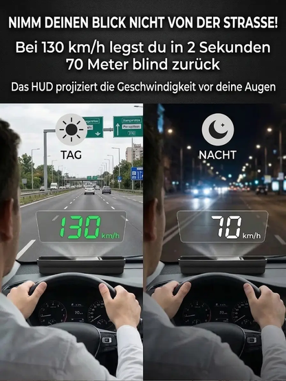 Bleiben Sie sicher unterwegs – Echtzeit-Geschwindigkeitsanzeige direkt auf Ihrer Windschutzscheibe! Nie mehr Bußgelder – Präzise Geschwindigkeitswarnungen für Ihre entspannte Fahrt!