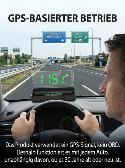 Bleiben Sie sicher unterwegs – Echtzeit-Geschwindigkeitsanzeige direkt auf Ihrer Windschutzscheibe! Nie mehr Bußgelder – Präzise Geschwindigkeitswarnungen für Ihre entspannte Fahrt!