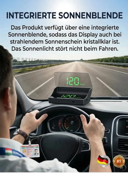 Bleiben Sie sicher unterwegs – Echtzeit-Geschwindigkeitsanzeige direkt auf Ihrer Windschutzscheibe! Nie mehr Bußgelder – Präzise Geschwindigkeitswarnungen für Ihre entspannte Fahrt!
