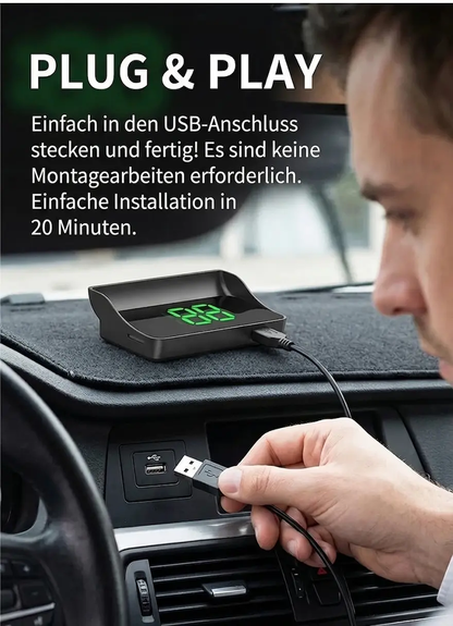 Bleiben Sie sicher unterwegs – Echtzeit-Geschwindigkeitsanzeige direkt auf Ihrer Windschutzscheibe! Nie mehr Bußgelder – Präzise Geschwindigkeitswarnungen für Ihre entspannte Fahrt!