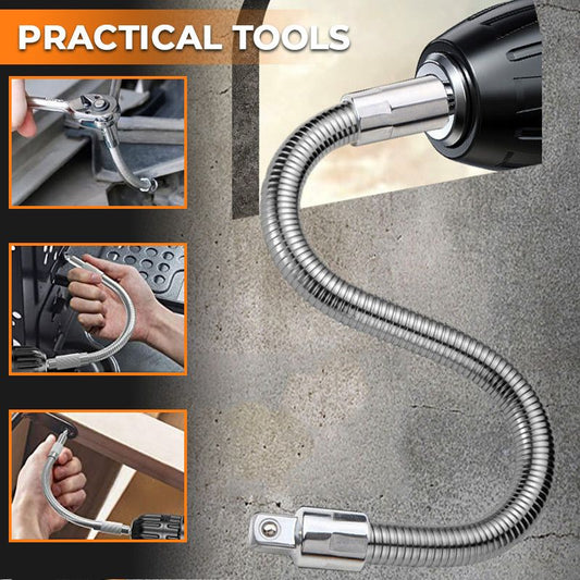🔩 50 % RABATT ⚙️ Flexible Ratschenverlängerungsstange – Chrom-Vanadium, 3 Größen – Erreicht enge Ecken, Kugelverriegelung – ideal für Autoreparaturen oder Heimwerker 🛠️