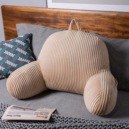 🛋️💤 50 % RABATT! Nie wieder Kissenstapel, die durchhängen! Dieses Lesekissen mit Rückenstütze, Nackenstütze und Armlehnen stützt dich wirklich – samtweich, waschbar und überall einsetzbar!