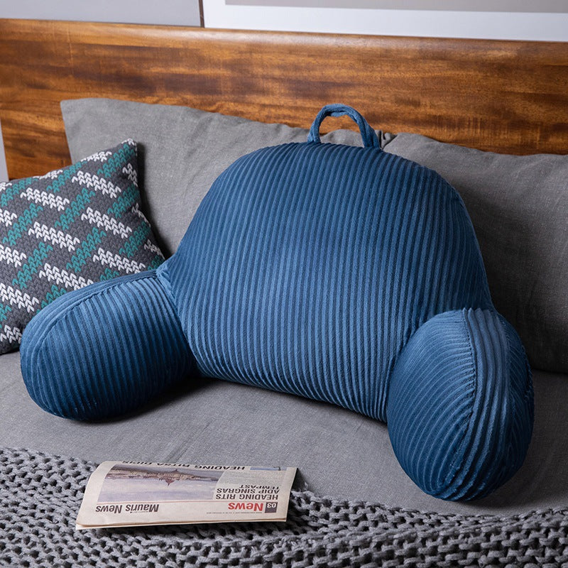 🛋️💤 50 % RABATT! Nie wieder Kissenstapel, die durchhängen! Dieses Lesekissen mit Rückenstütze, Nackenstütze und Armlehnen stützt dich wirklich – samtweich, waschbar und überall einsetzbar!