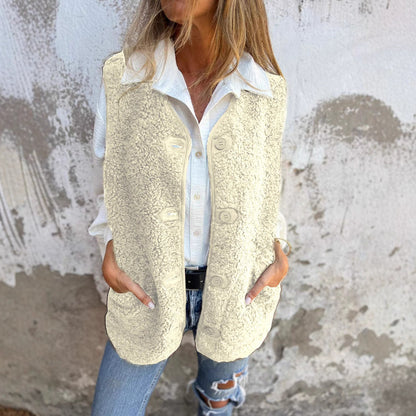 ✨Neu eingetroffen–50 % Rabatt❤️Kurze Thermoweste für Damen mit Knopfleiste vorne