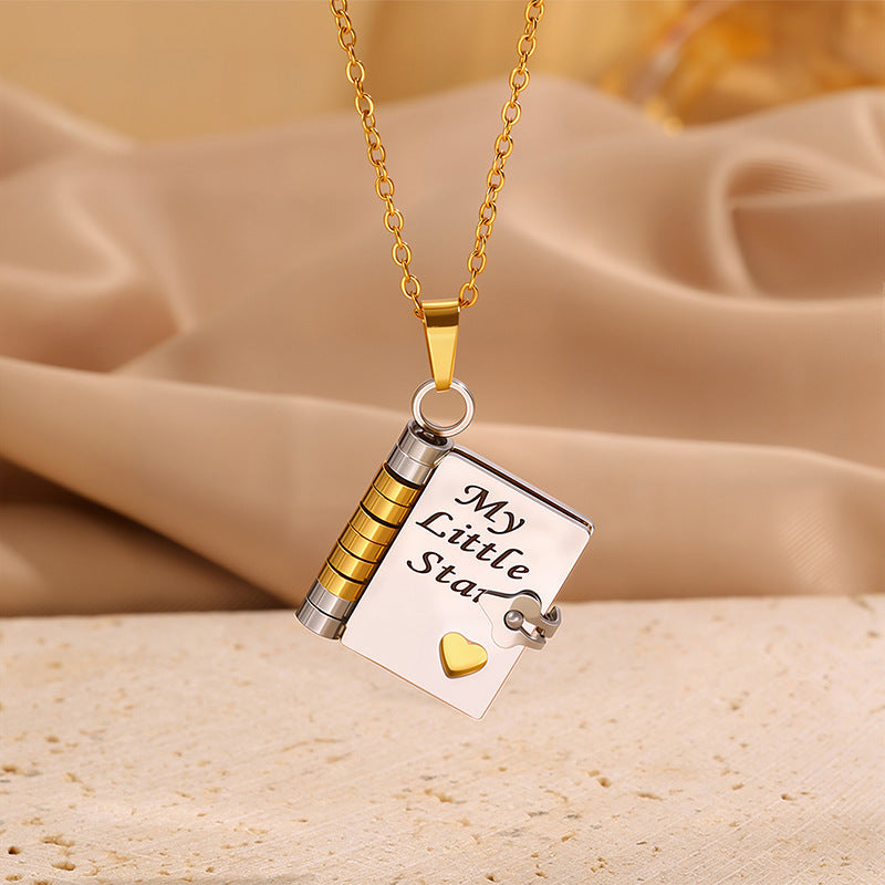 Mein Buch Halskette für Tochter, Sohn oder Liebhaber, Geburtstag Tag Geschenk, Graduierung Schmuck der Liebe