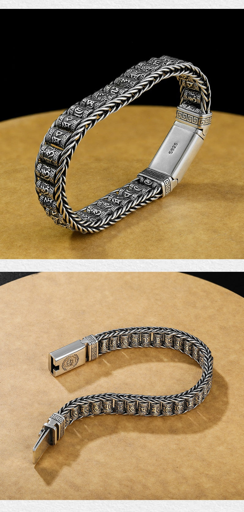 💎 50 % RABATT! 💎 Tibetisches Gebetsmühlen-Armband – 925er Sterlingsilber, Glücksbringer & Valentinstagsgeschenk