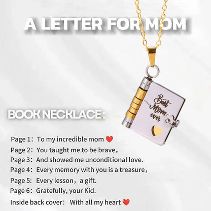 Mein Buch Halskette für Tochter, Sohn oder Liebhaber, Geburtstag Tag Geschenk, Graduierung Schmuck der Liebe